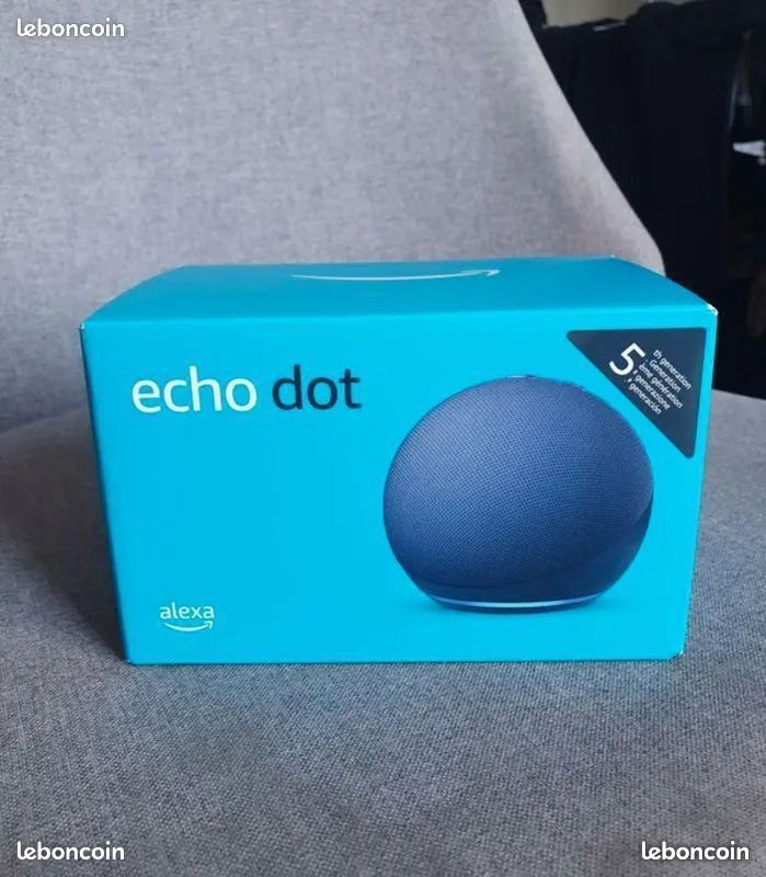Amazon Echo Dot 5 BLEU (Alexa) Neuve sous blister