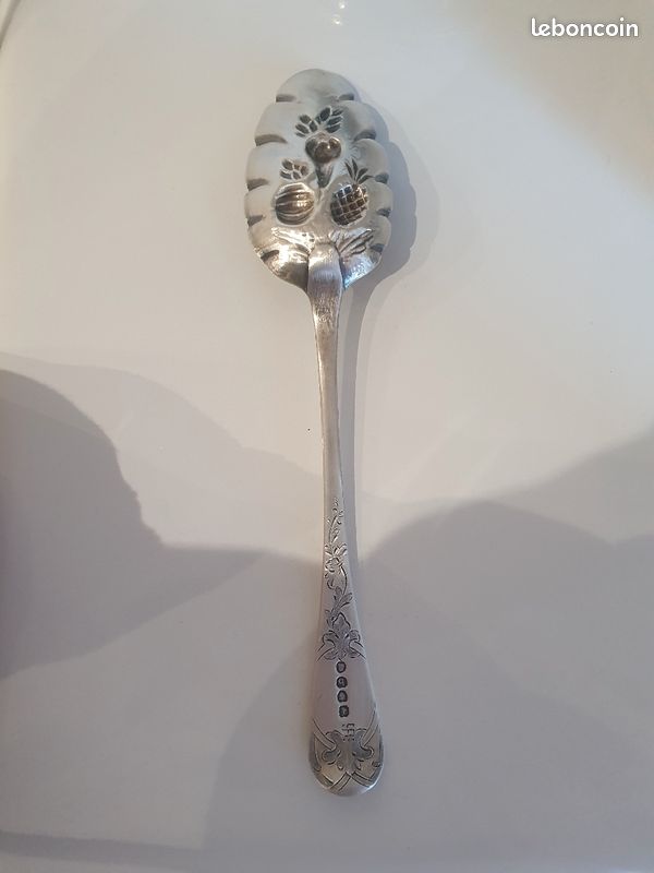 Cuillère baies argent anglais