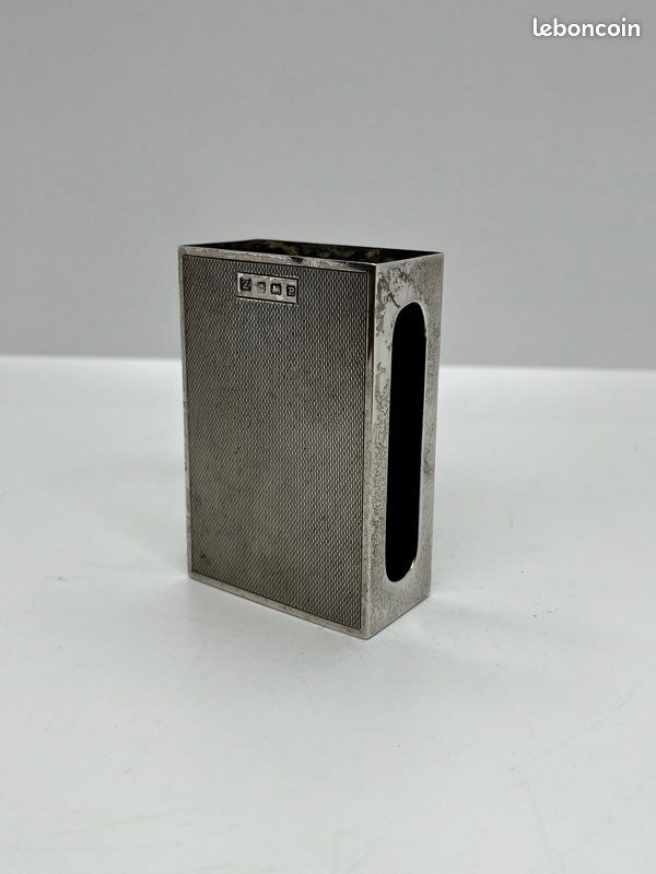 Grosse boîte à allumettes - argent massif