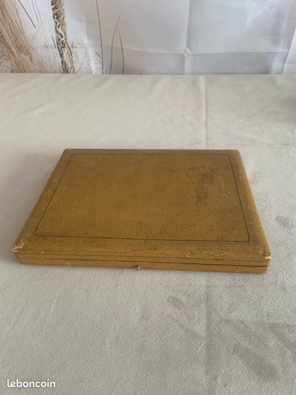 Ancien nécessaire à manucure manches argent fourré époque art nouveau