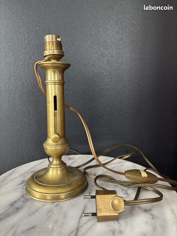 Ancien support de lampe - Laiton - Vintage