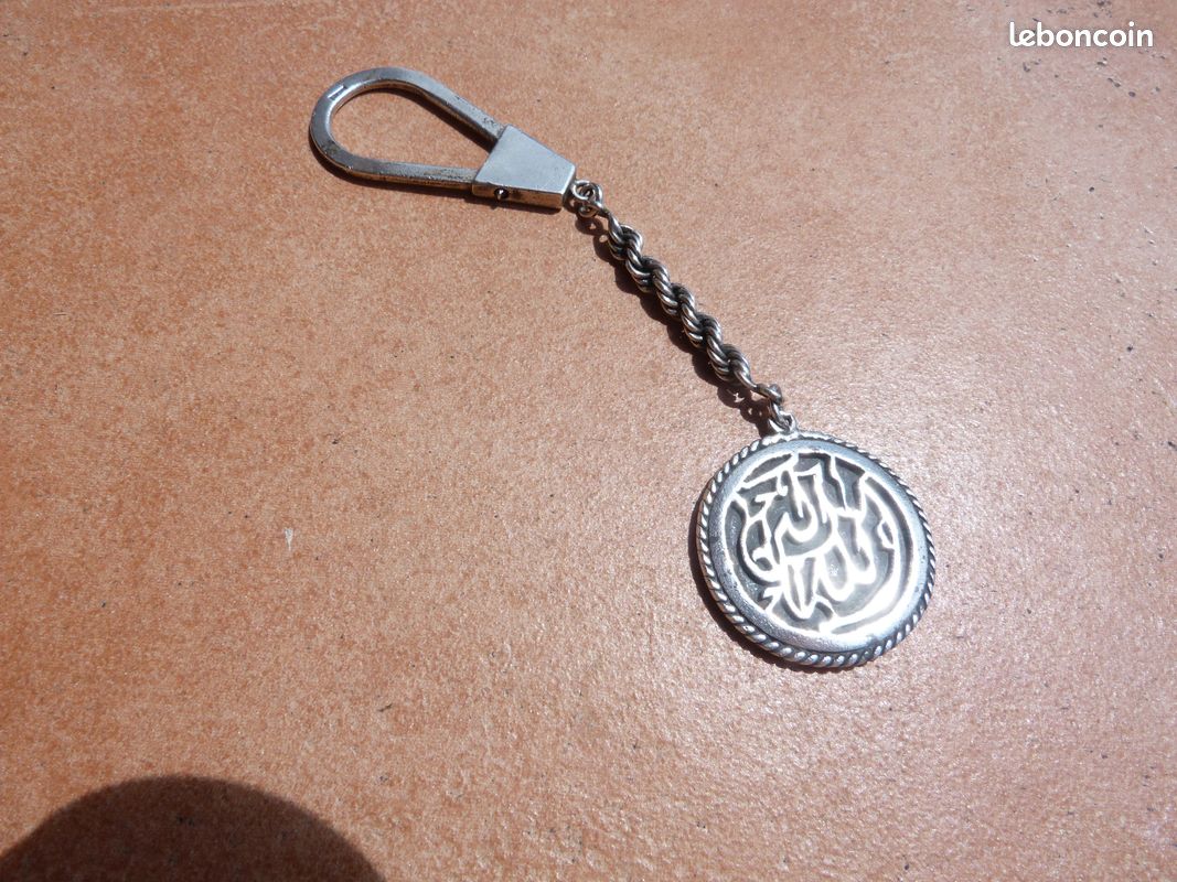 Médaillon argent égyptien / monté en porte clef