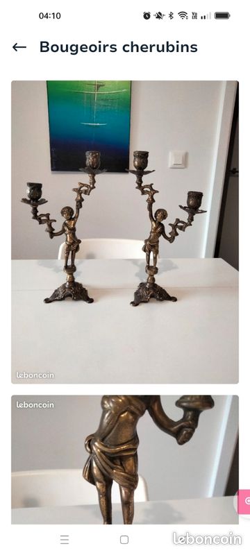 Bougeoir cherubins