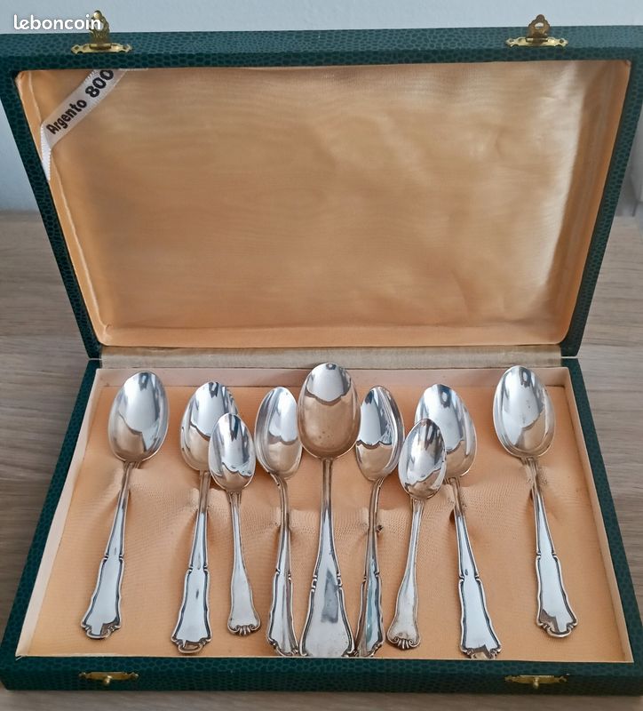 Cuillères argent 800