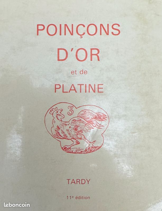 Poinçons d'or 1984 TARDY