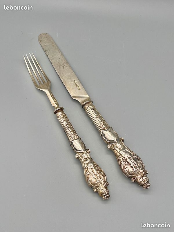 Couverts en argent du XVIIIe 79g