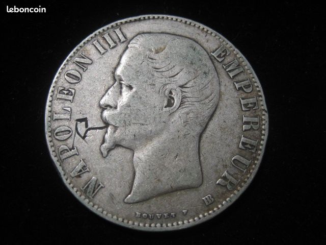 5 Francs 1856 BB Strasbourg Satyrique