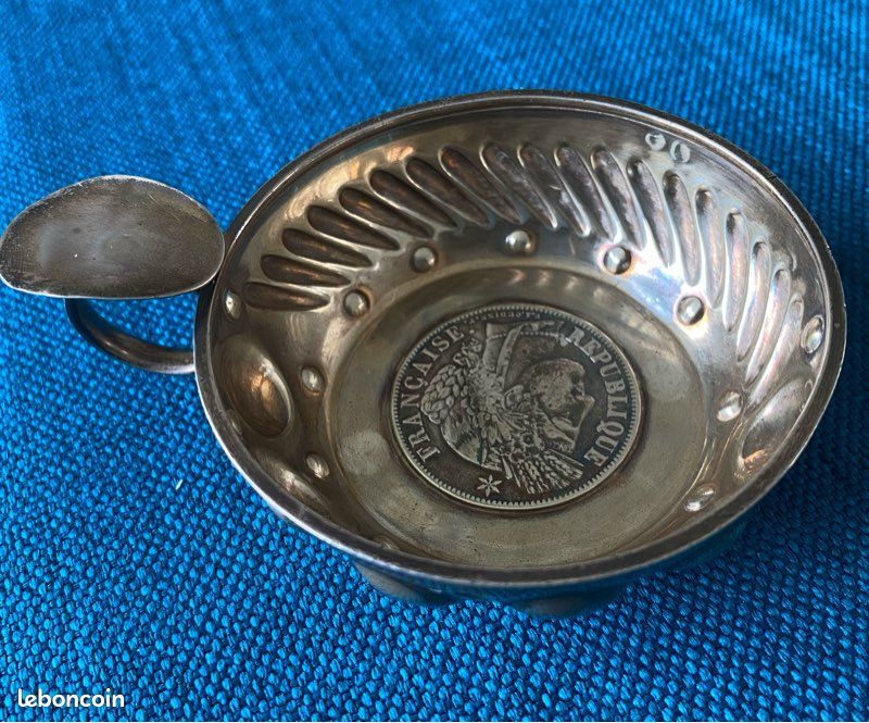 Taste vin argent pièce 5 francs