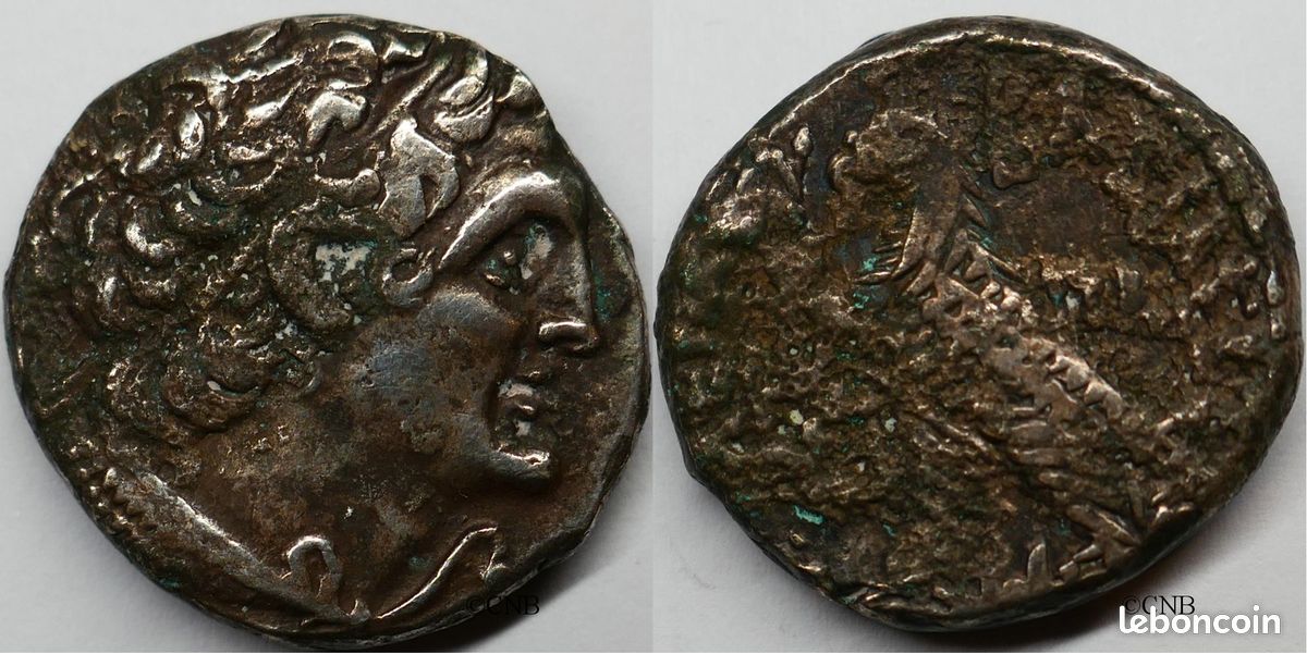 Monnaie Egypte - Ptolémée XII - Tétradrachme, c.80-51 AC type 1