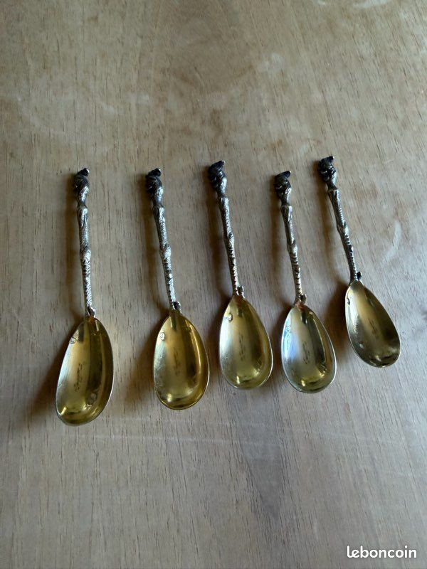 Petites cuillères argent massif Henri Soufflot
