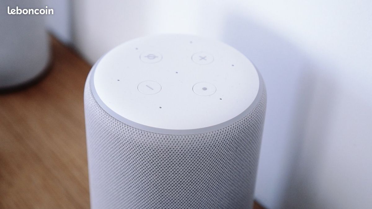 Amazon echo 3 blanc sable