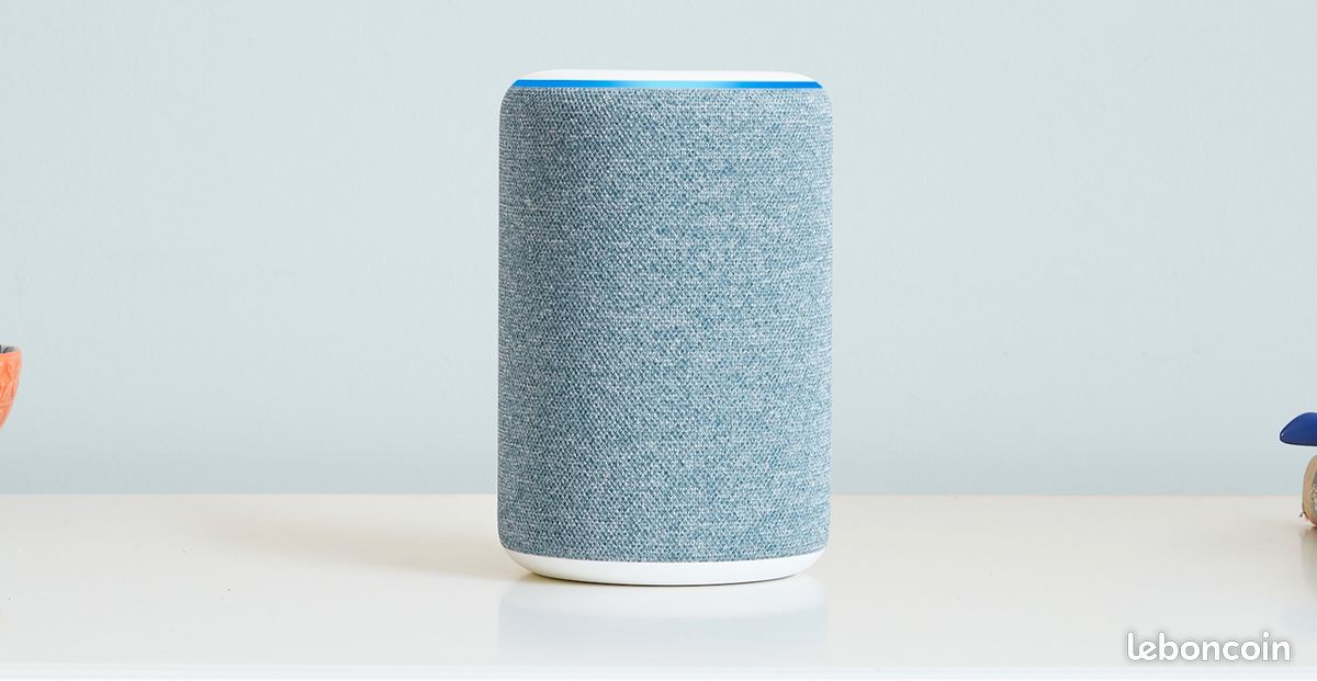 Amazon echo 3 bleu gris