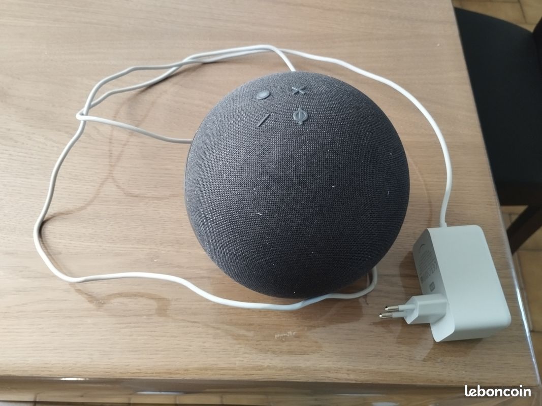 Enceinte Amazon Echo (4e génération) | Enceinte connectée Bluetooth et Wi-Fi (grosse boule)