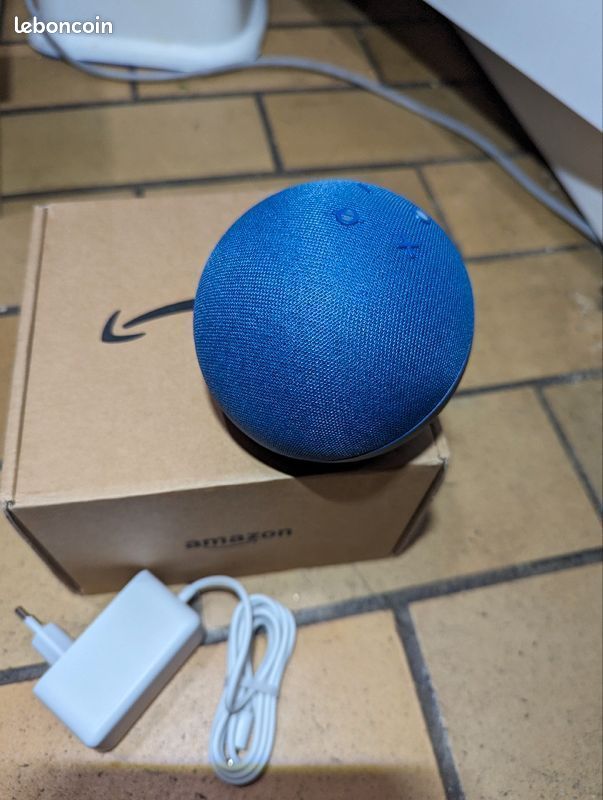Amazon echo dot 5 bleu