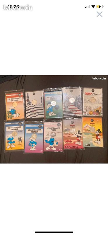 Monnaie de Paris lot de 10