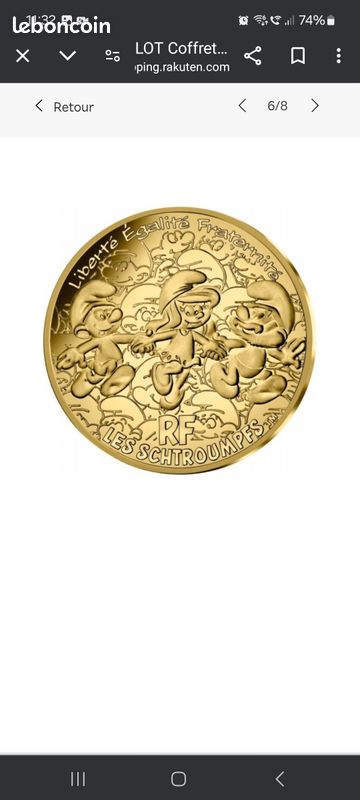 Pièce or et argent collection complète