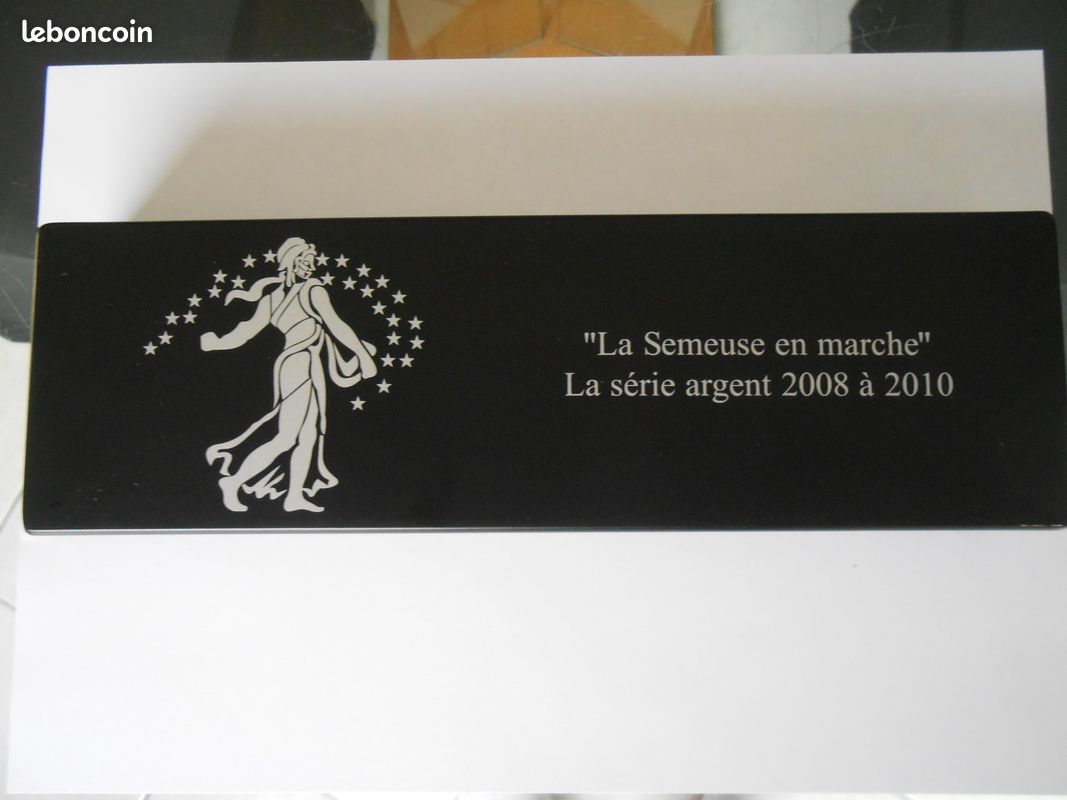 Pièces de monnaie françaises argent coffret série "la semeuse en marche"