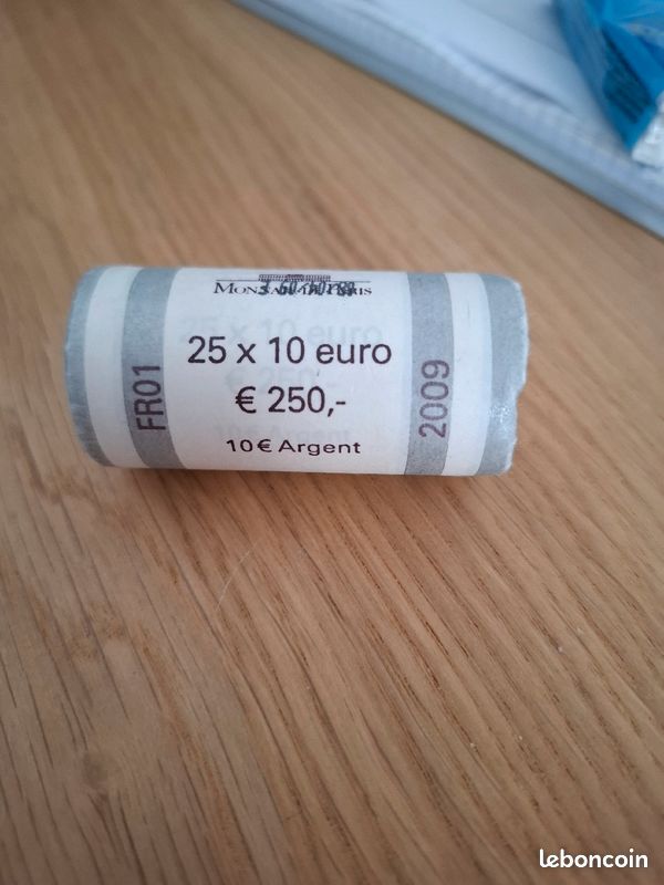Rouleau de 25 pièces de 10 euros 2009