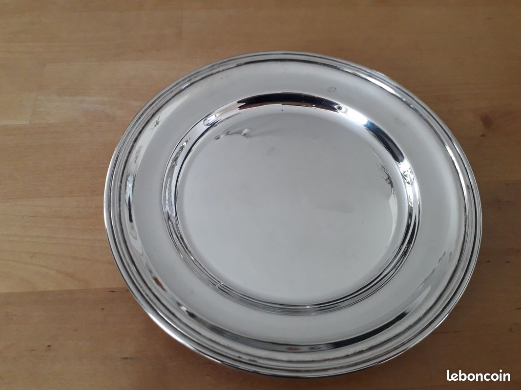 Plateau d'argent rond - Ø20cm